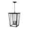Z-Lite Seoul 3 Light Outdoor Chain Mount Ceiling Fixture, Oil Rubbed Bronze & Clear 571CHXL-ORB - alternate 2